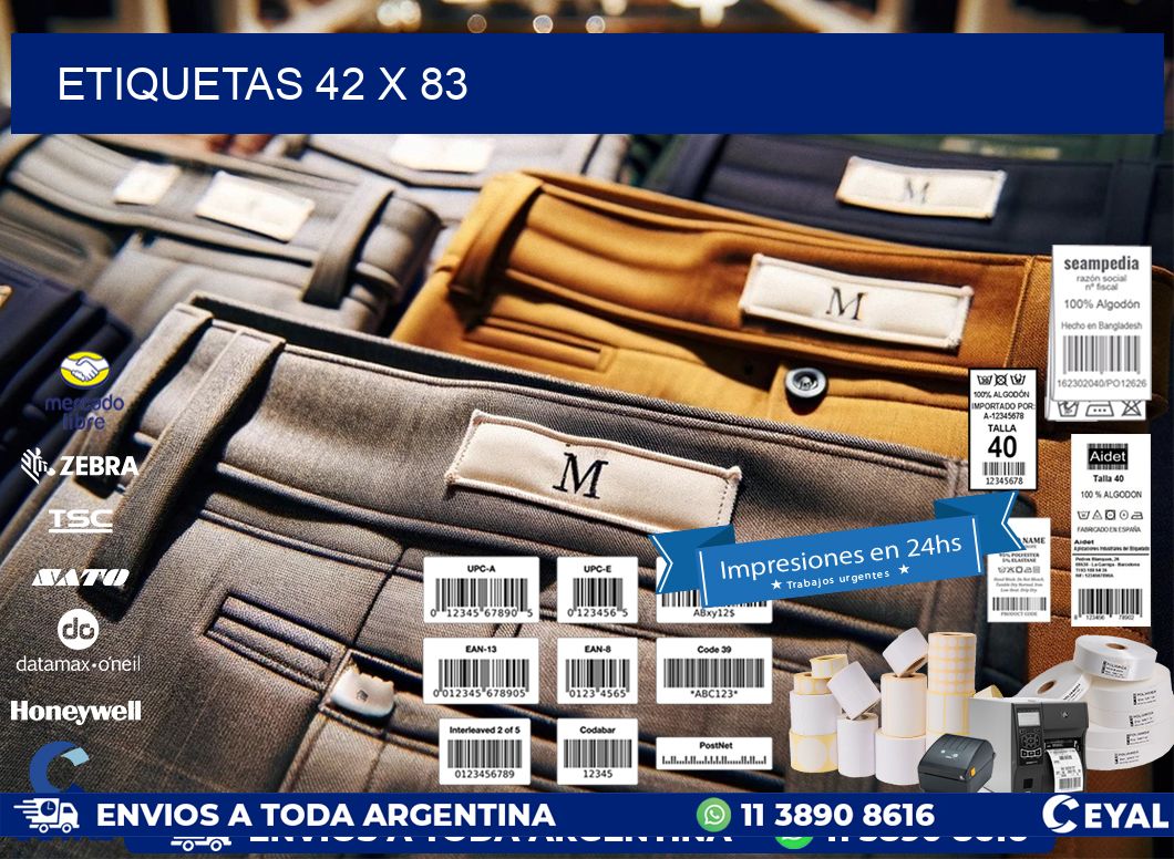 ETIQUETAS 42 x 83