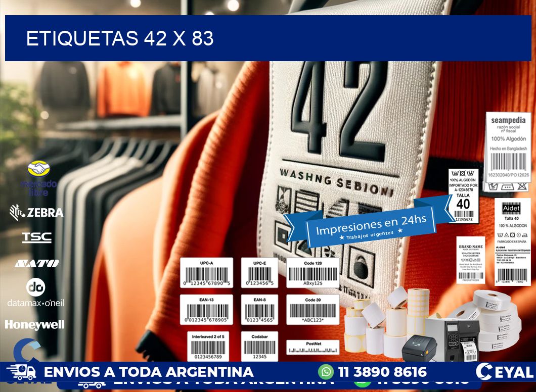 ETIQUETAS 42 x 83
