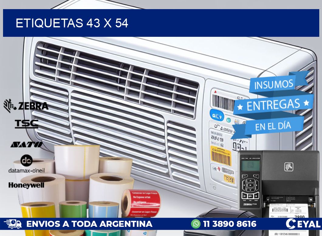 ETIQUETAS 43 x 54