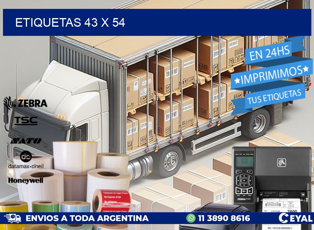 ETIQUETAS 43 x 54