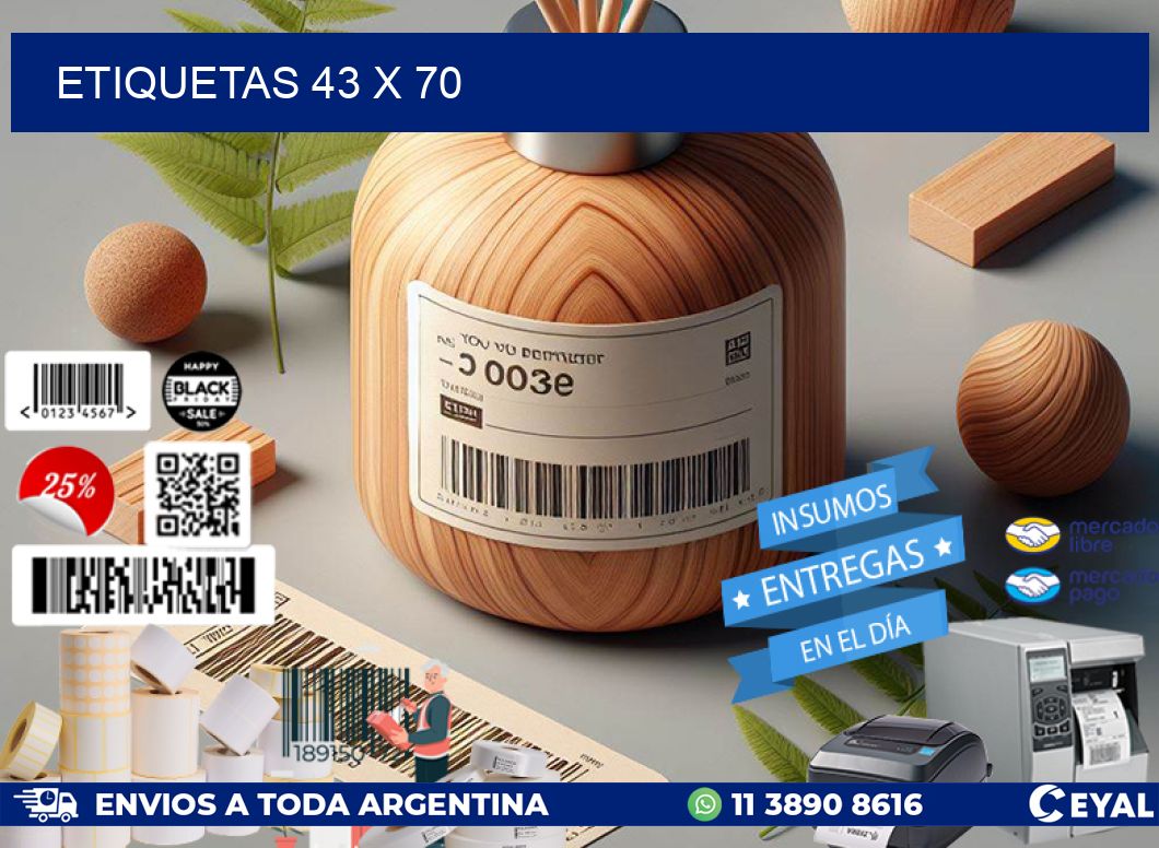 ETIQUETAS 43 x 70
