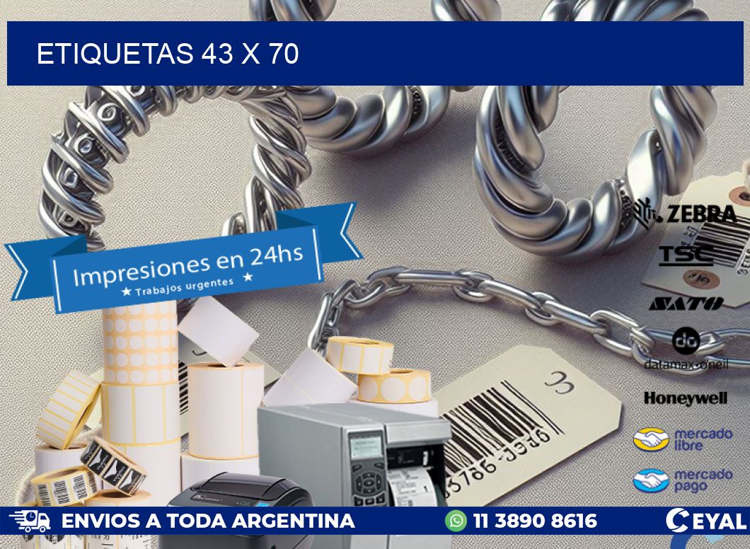 ETIQUETAS 43 x 70