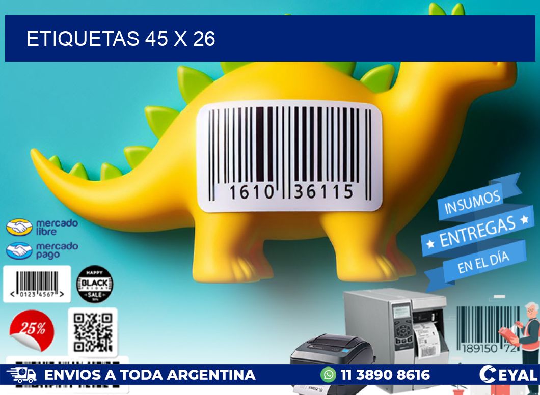 ETIQUETAS 45 x 26