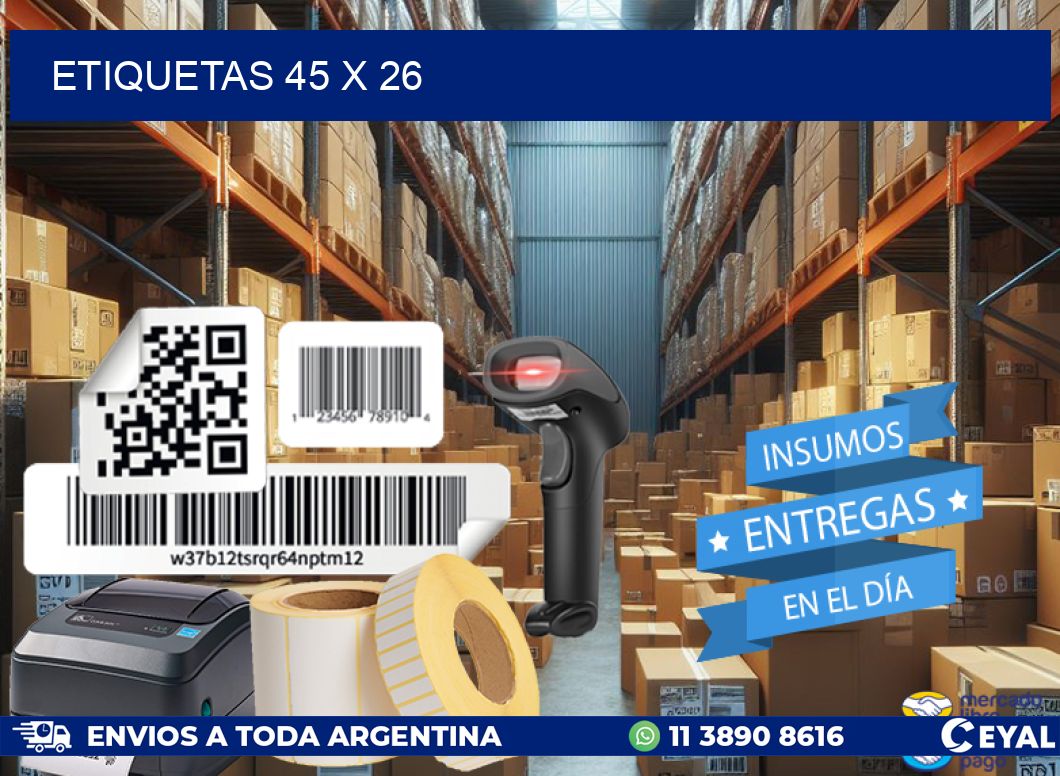 ETIQUETAS 45 x 26