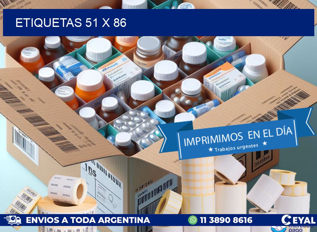 ETIQUETAS 51 x 86