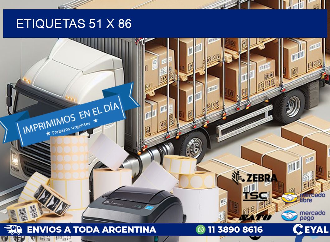 ETIQUETAS 51 x 86