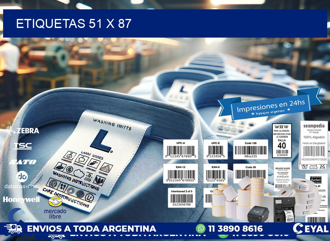 ETIQUETAS 51 x 87
