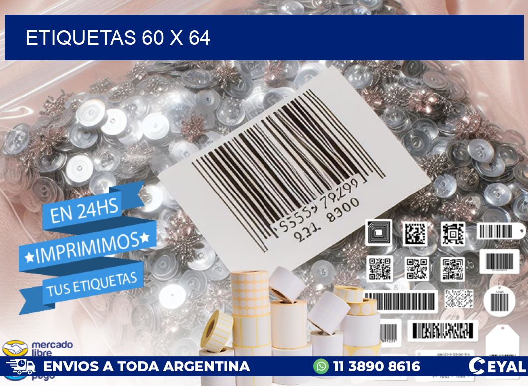 ETIQUETAS 60 x 64