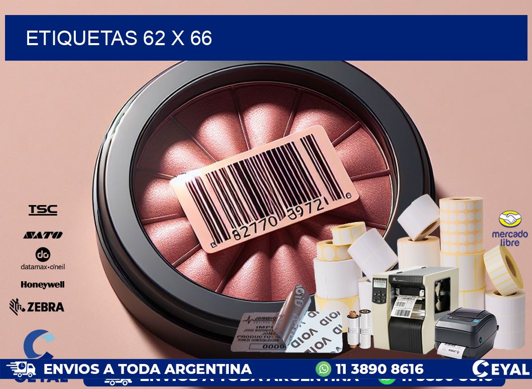 ETIQUETAS 62 x 66