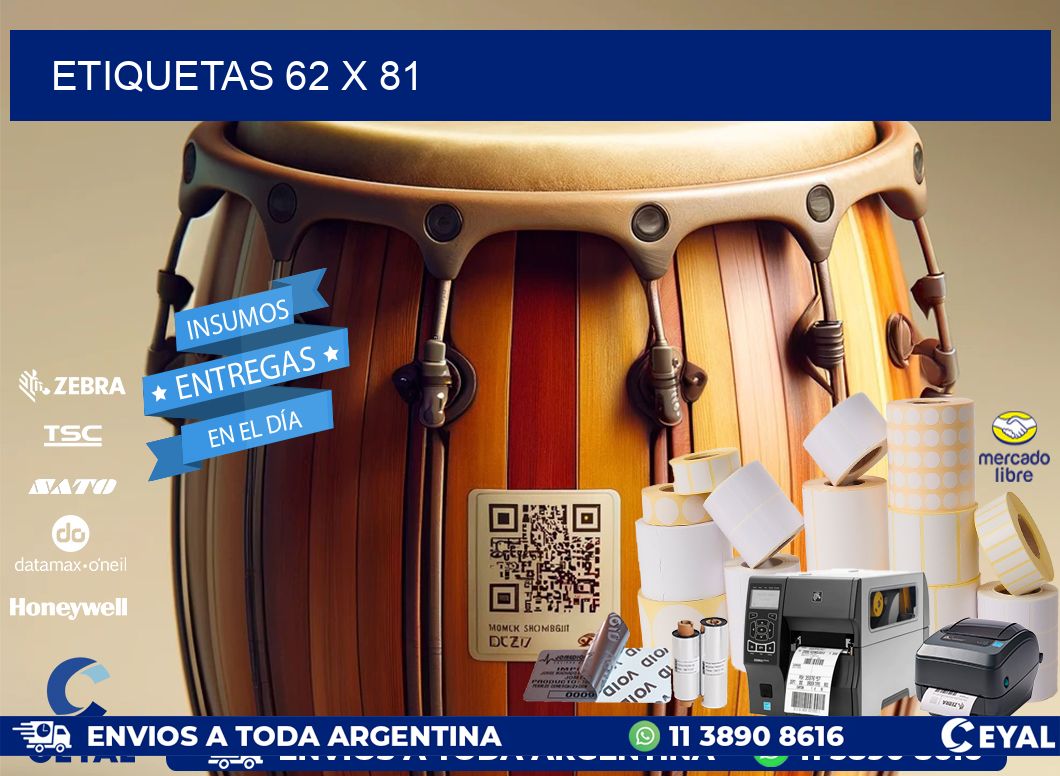 ETIQUETAS 62 x 81