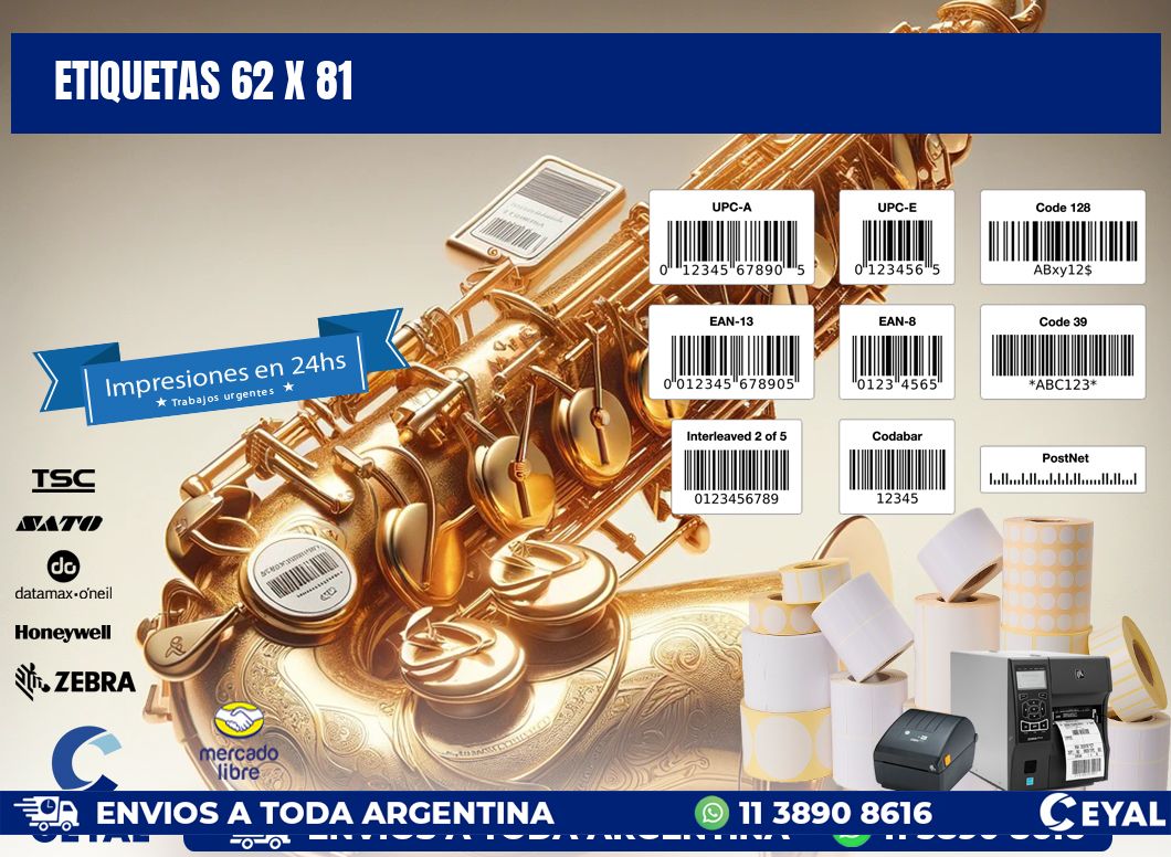 ETIQUETAS 62 x 81