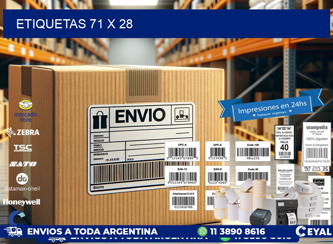 ETIQUETAS 71 x 28