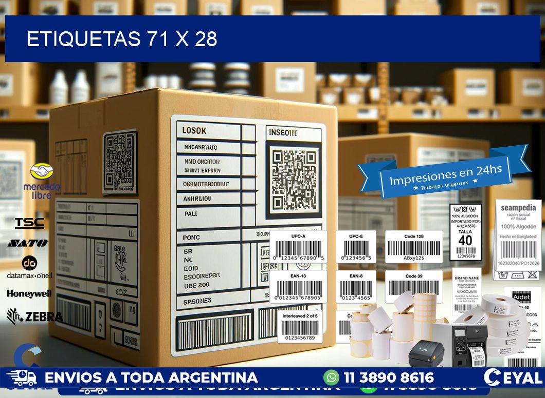 ETIQUETAS 71 x 28