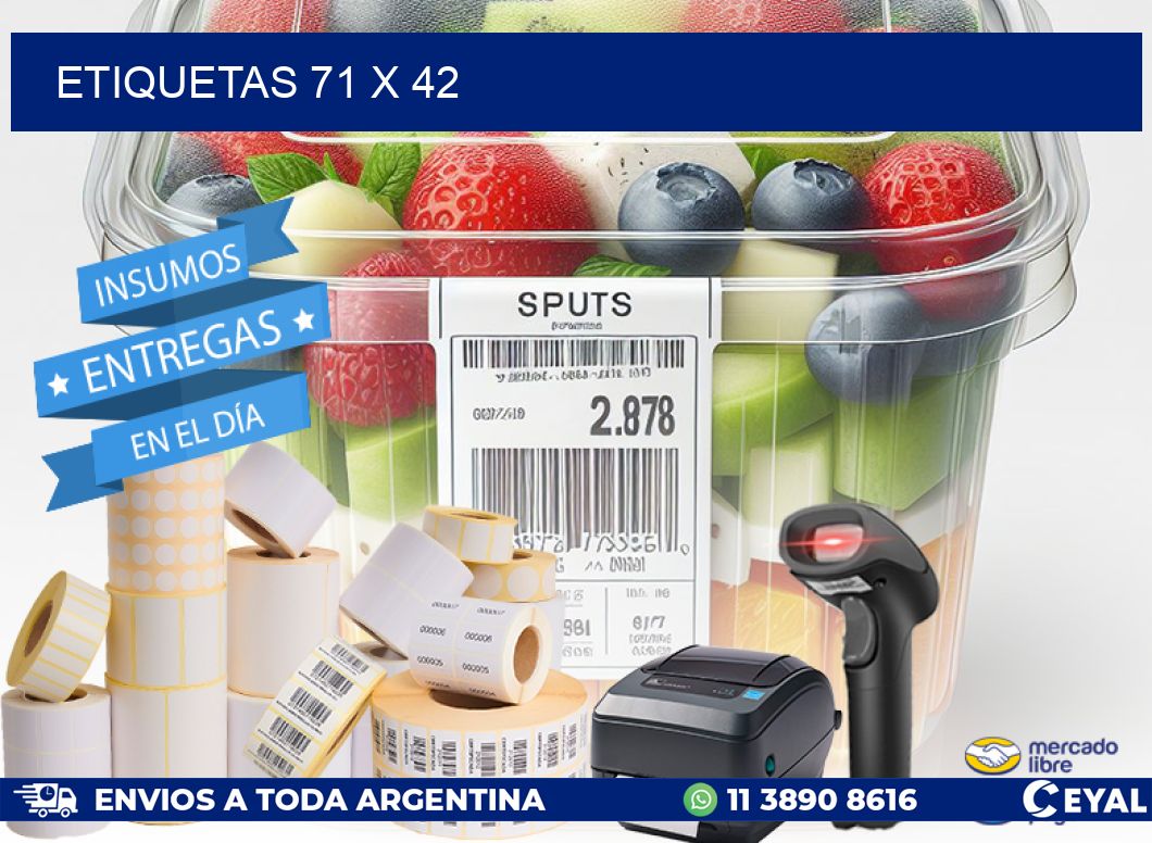 ETIQUETAS 71 x 42