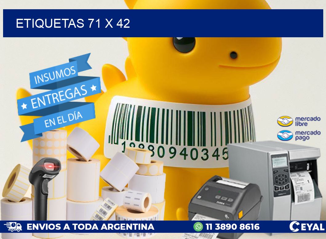 ETIQUETAS 71 x 42