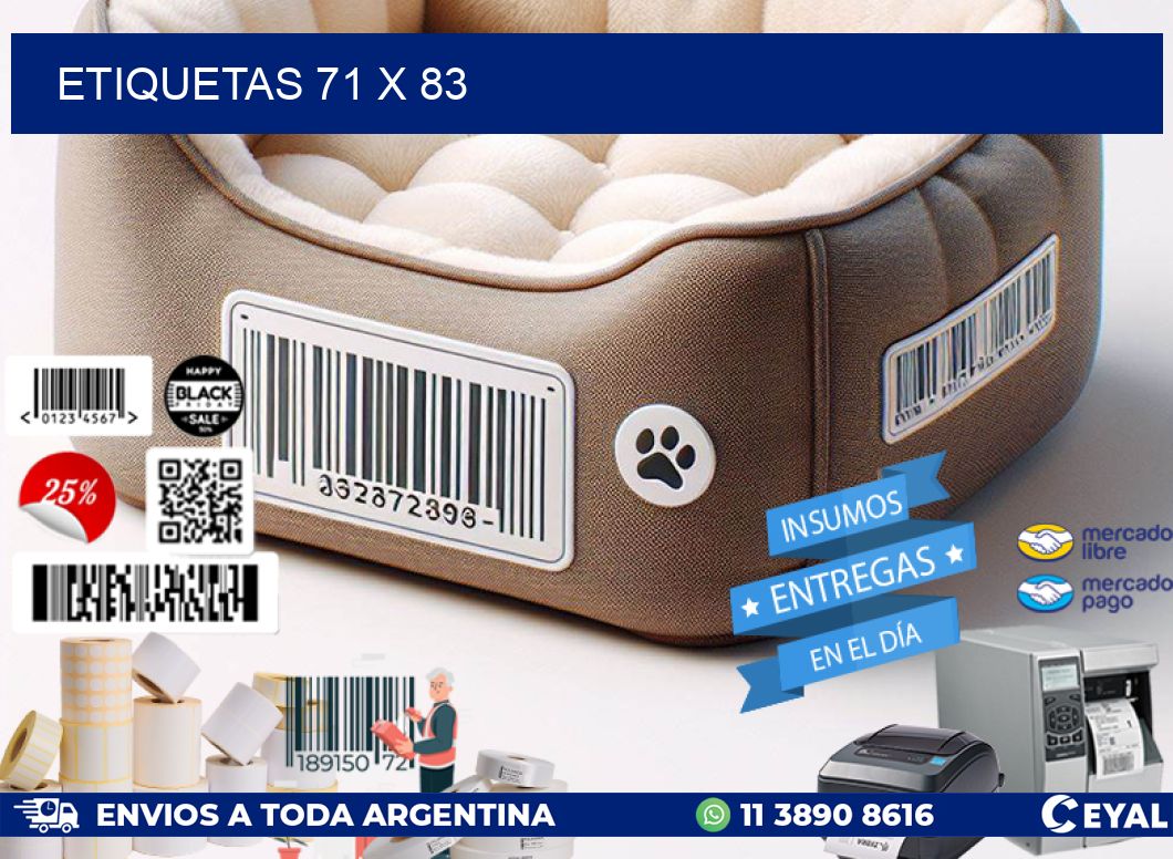 ETIQUETAS 71 x 83