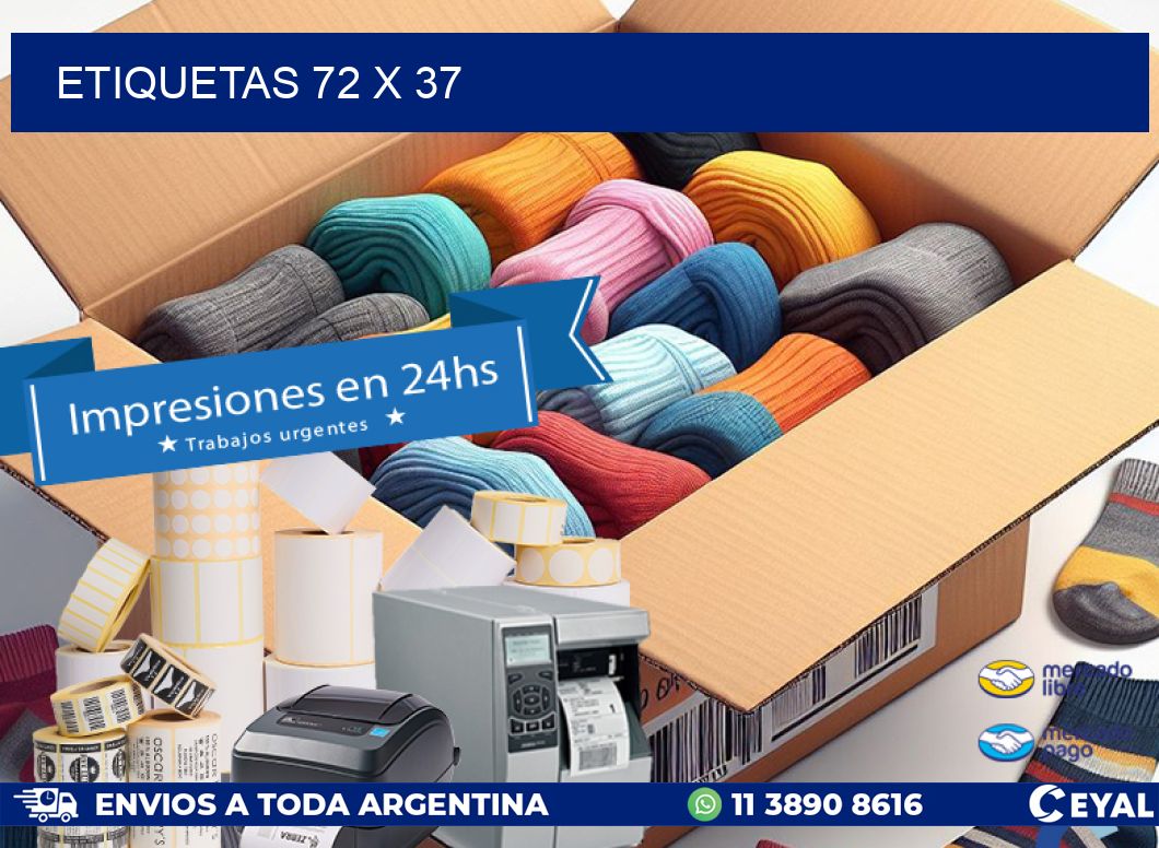 ETIQUETAS 72 x 37