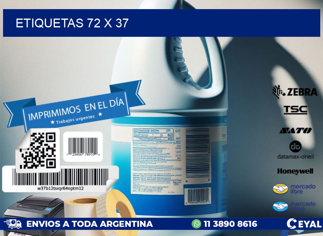 ETIQUETAS 72 x 37