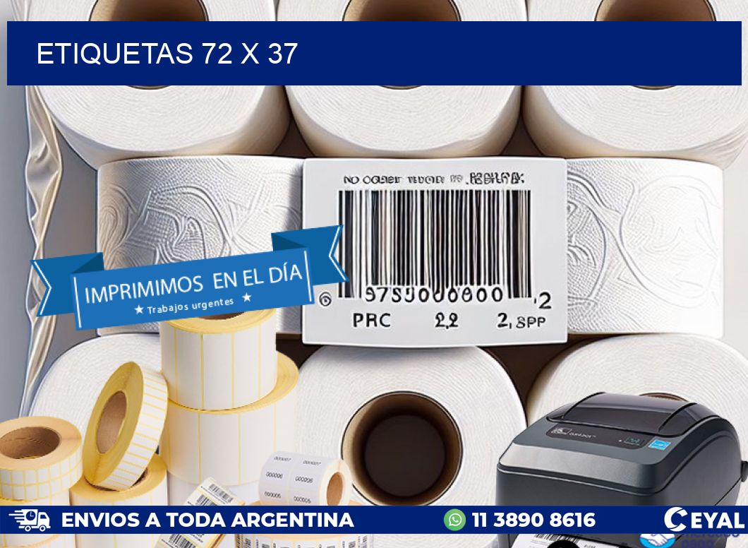 ETIQUETAS 72 x 37