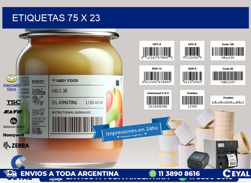 ETIQUETAS 75 x 23