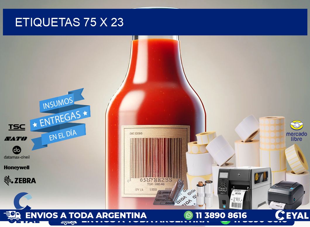 ETIQUETAS 75 x 23