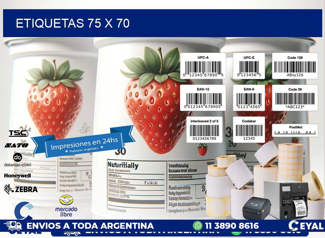ETIQUETAS 75 x 70