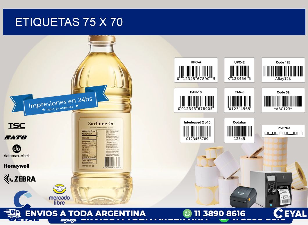 ETIQUETAS 75 x 70