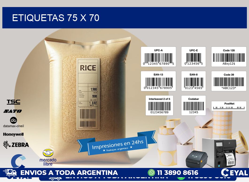 ETIQUETAS 75 x 70