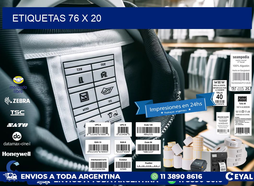 ETIQUETAS 76 x 20