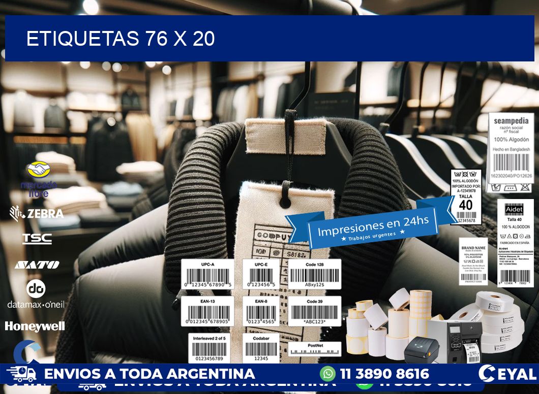 ETIQUETAS 76 x 20