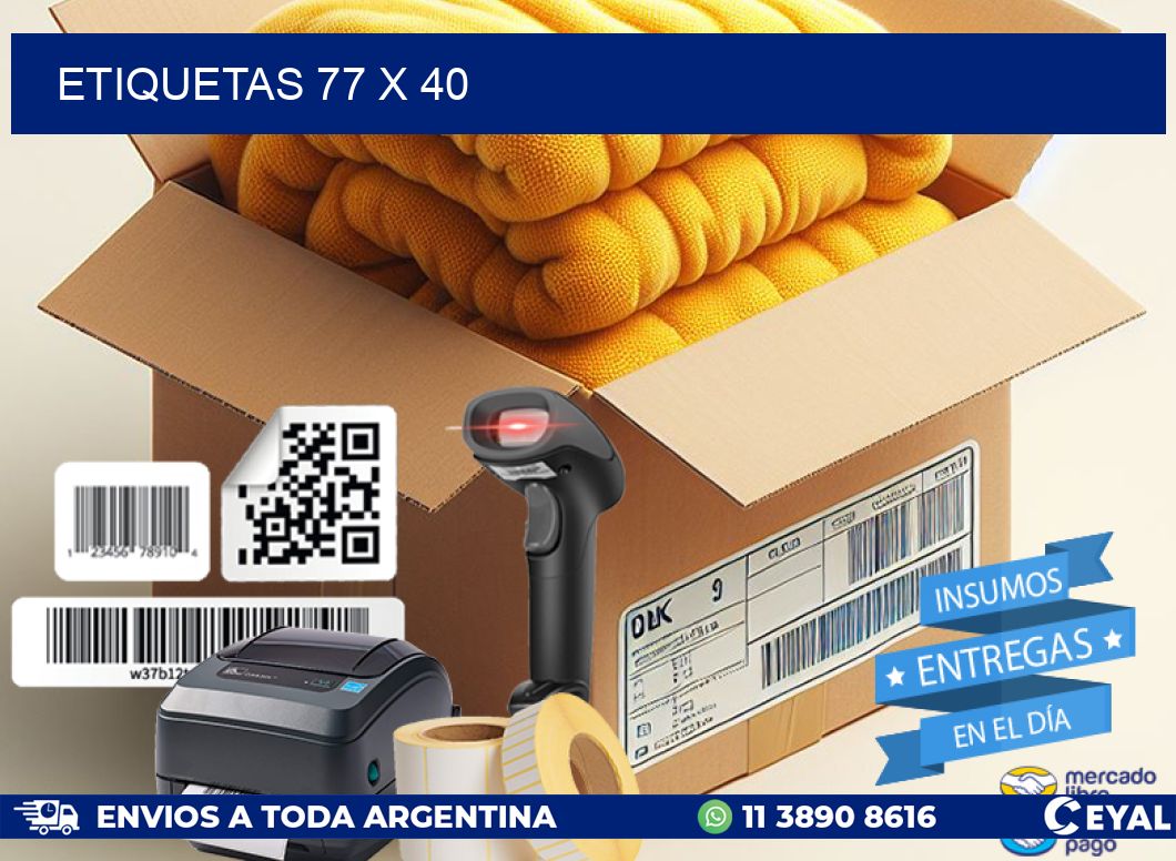 ETIQUETAS 77 x 40
