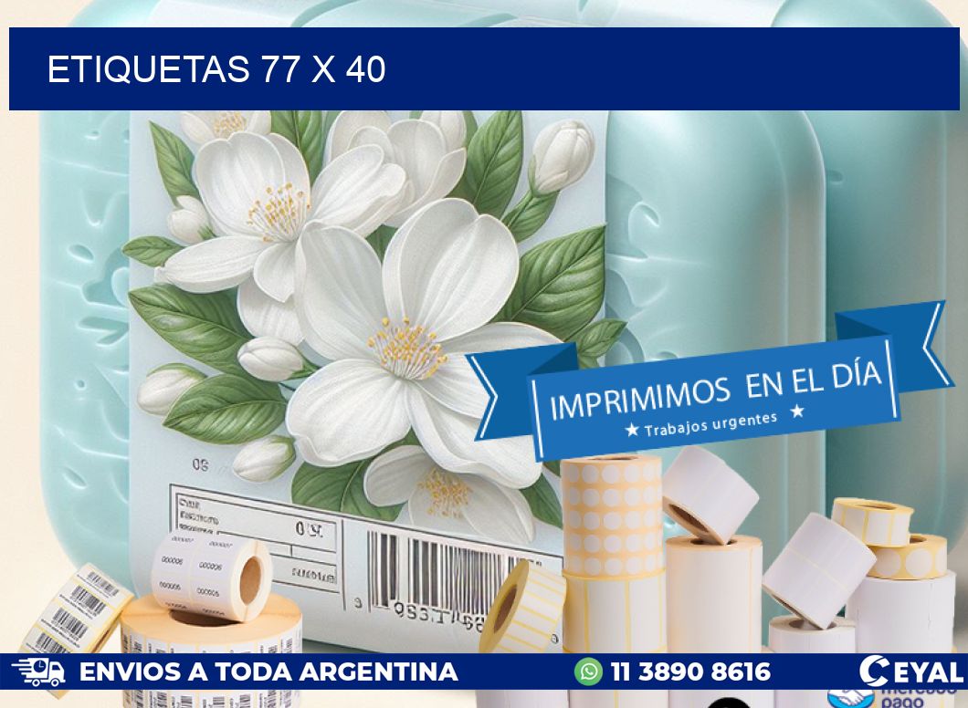 ETIQUETAS 77 x 40