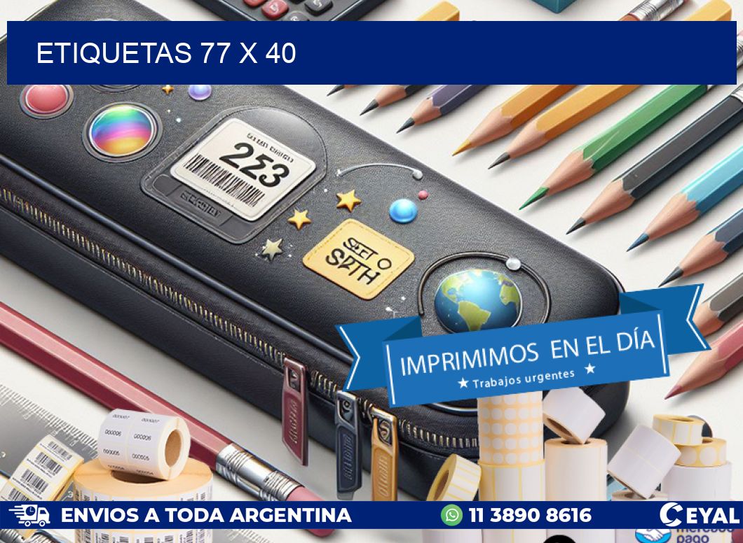 ETIQUETAS 77 x 40