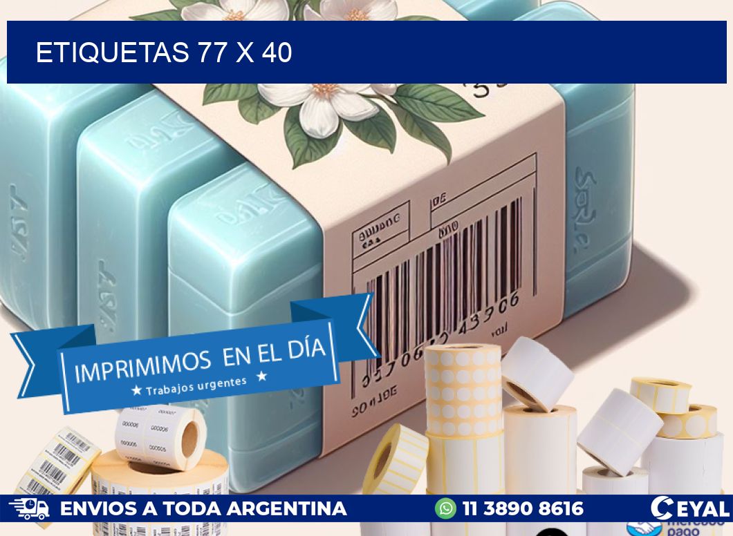 ETIQUETAS 77 x 40
