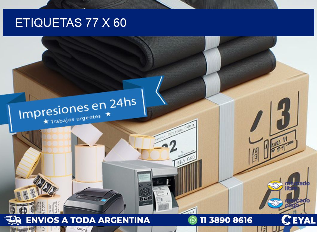 ETIQUETAS 77 x 60