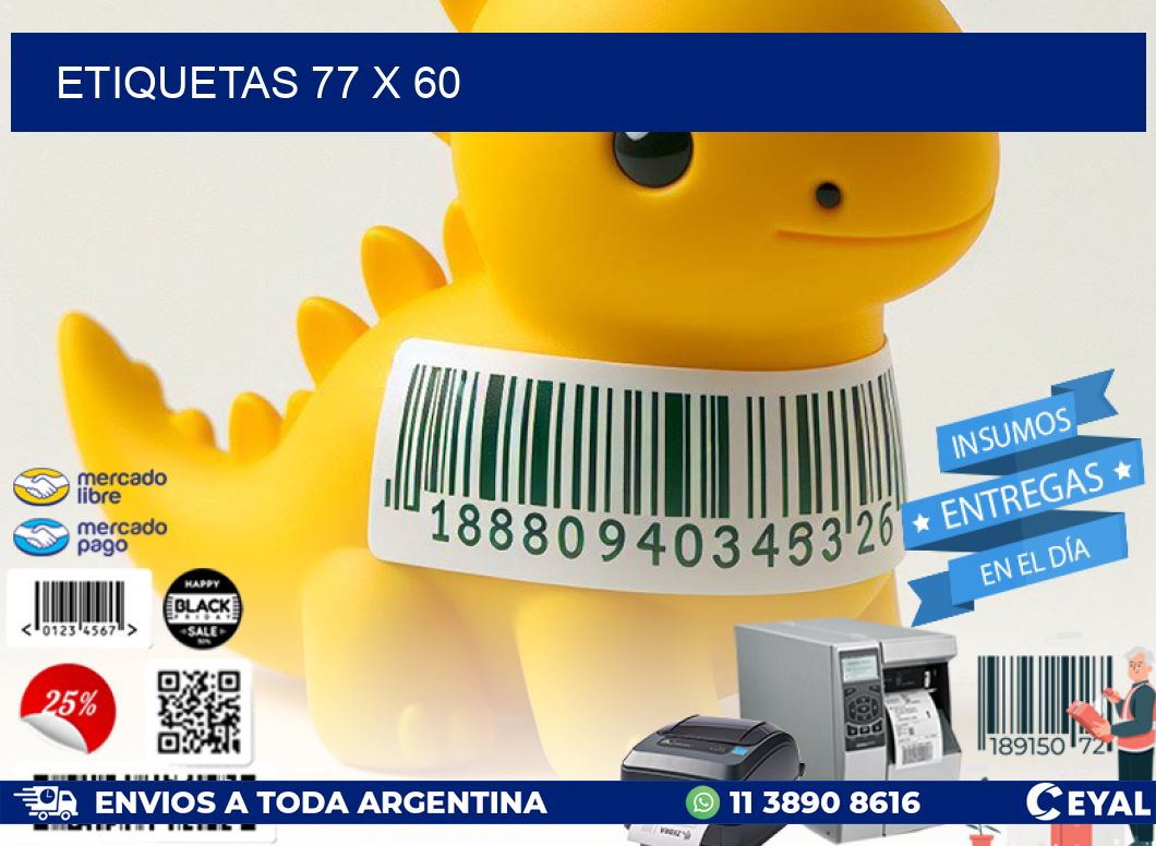ETIQUETAS 77 x 60