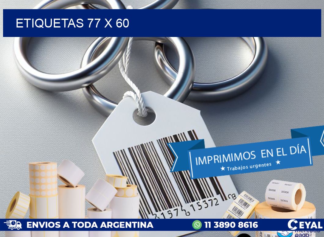 ETIQUETAS 77 x 60