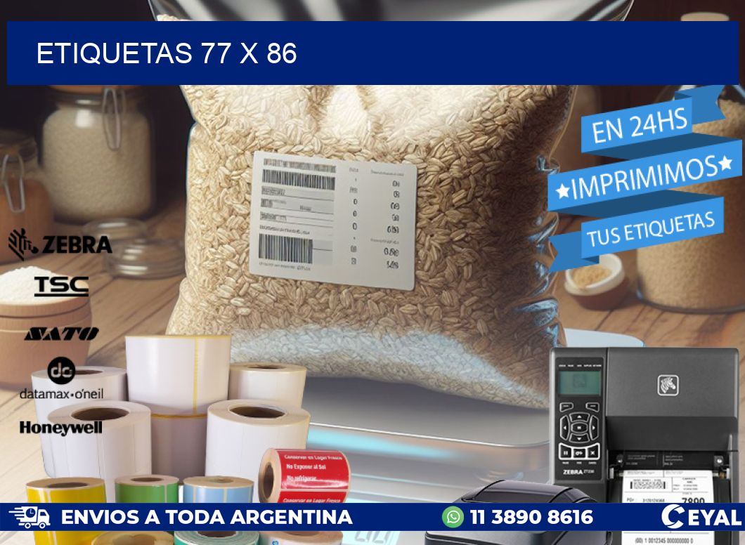 ETIQUETAS 77 x 86