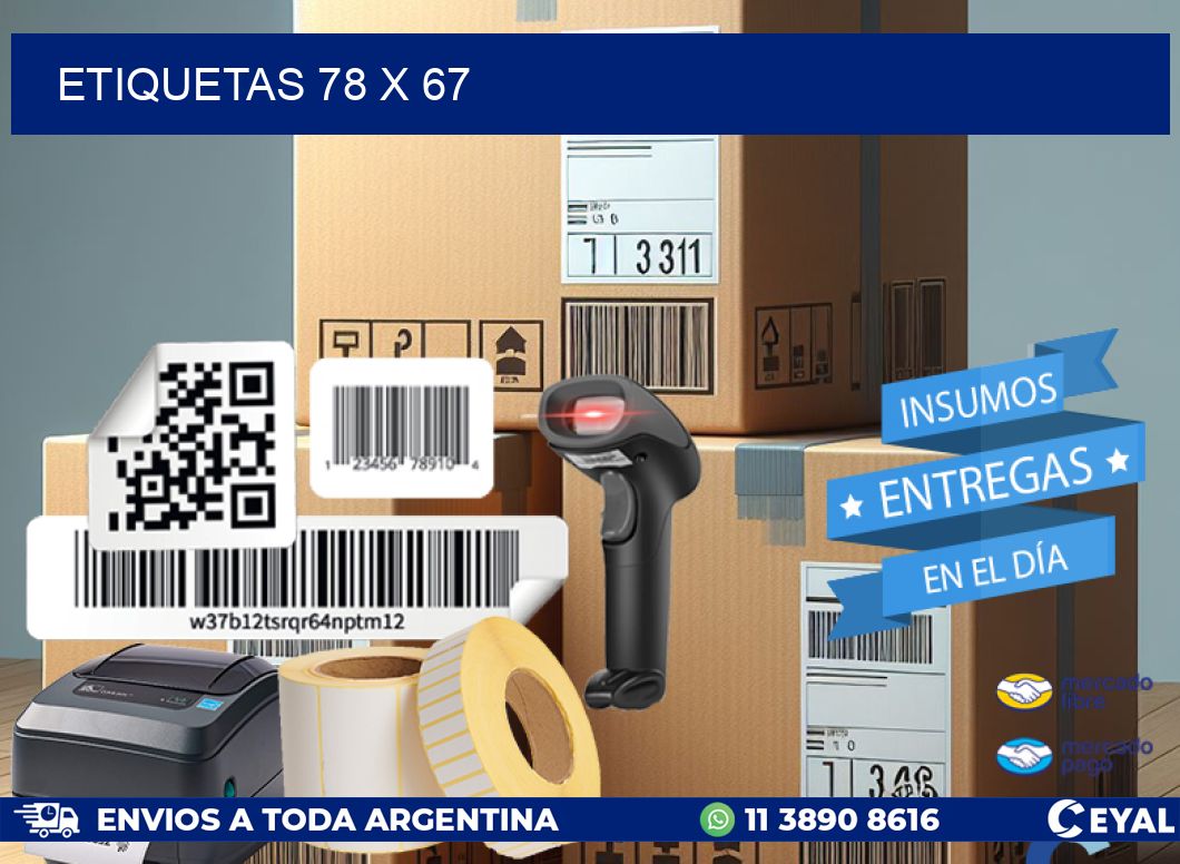 ETIQUETAS 78 x 67