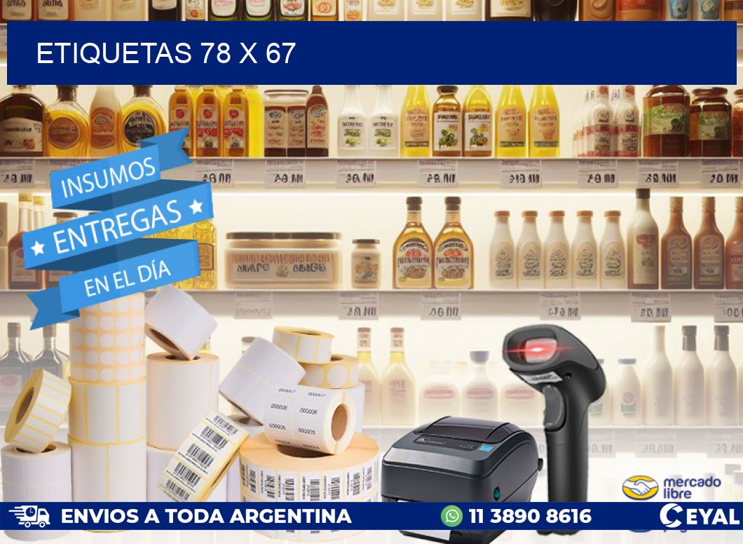 ETIQUETAS 78 x 67