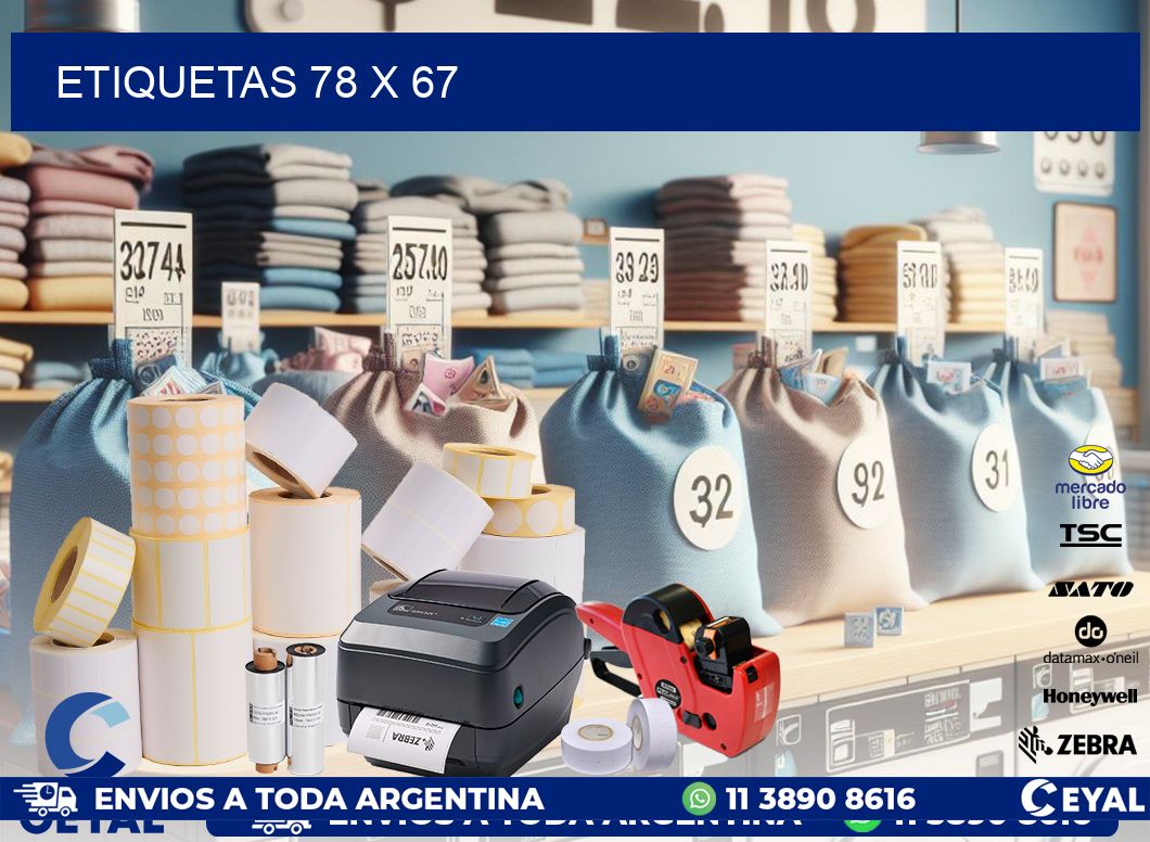 ETIQUETAS 78 x 67