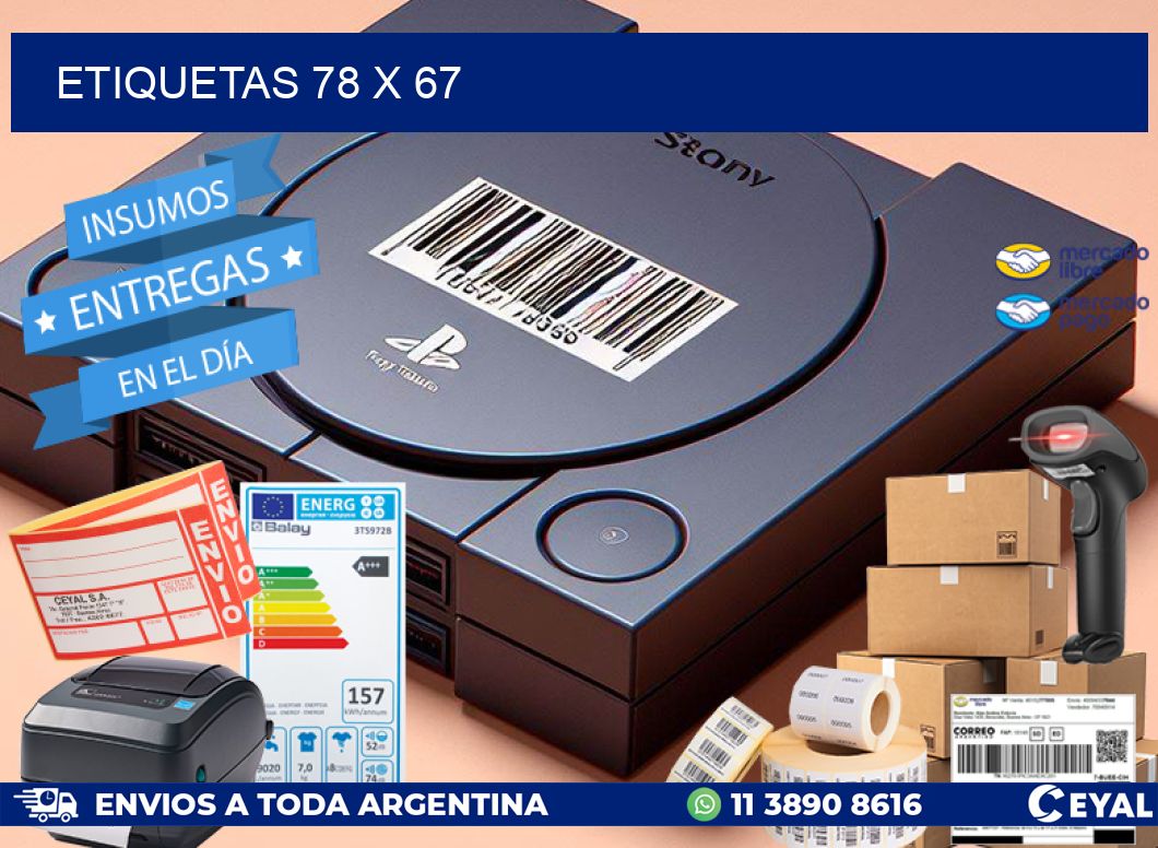 ETIQUETAS 78 x 67