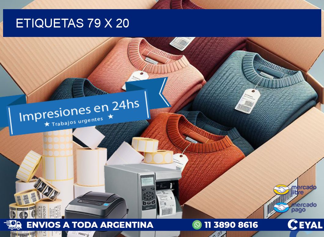 ETIQUETAS 79 x 20