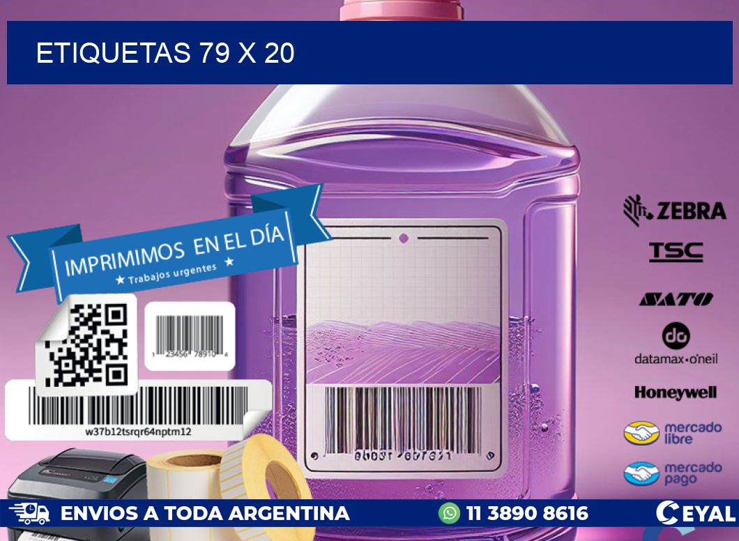 ETIQUETAS 79 x 20
