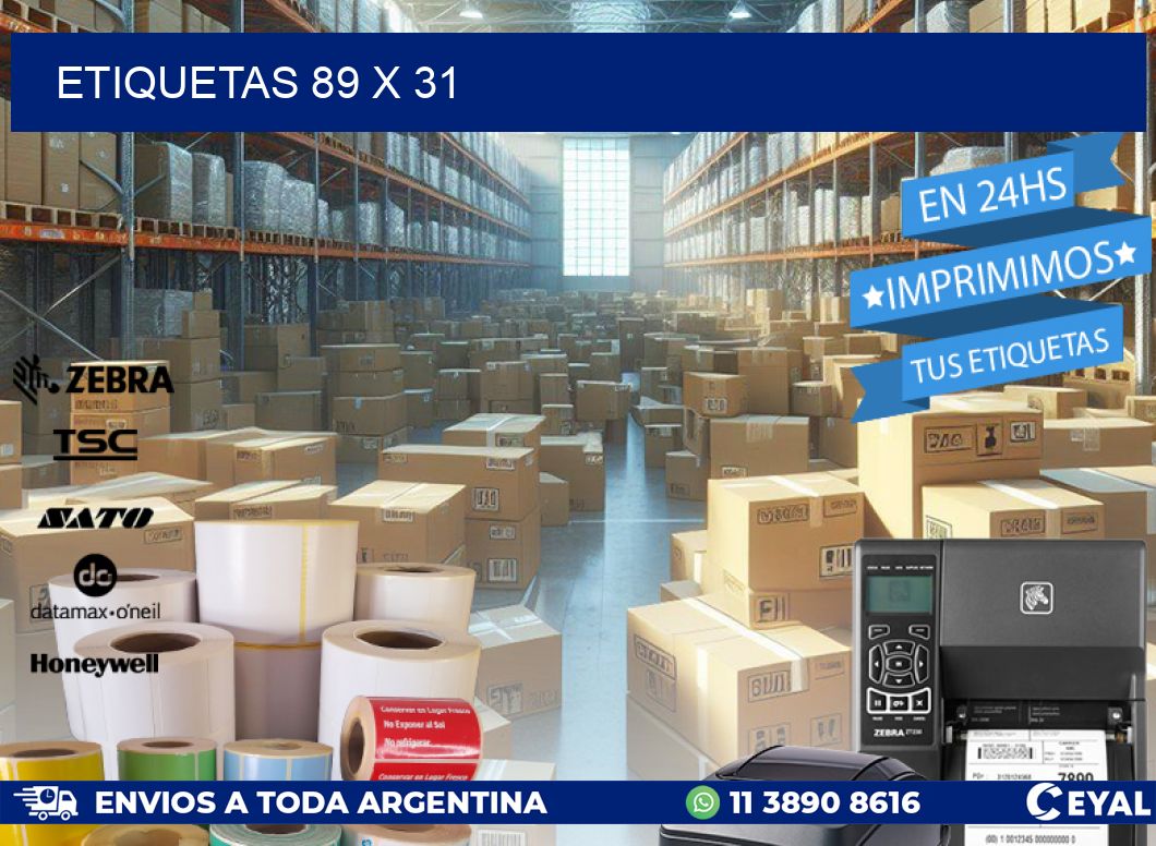 ETIQUETAS 89 x 31