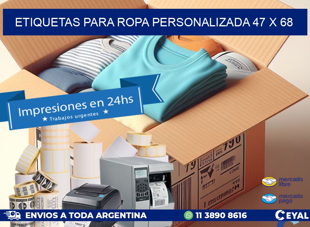 ETIQUETAS PARA ROPA PERSONALIZADA 47 x 68