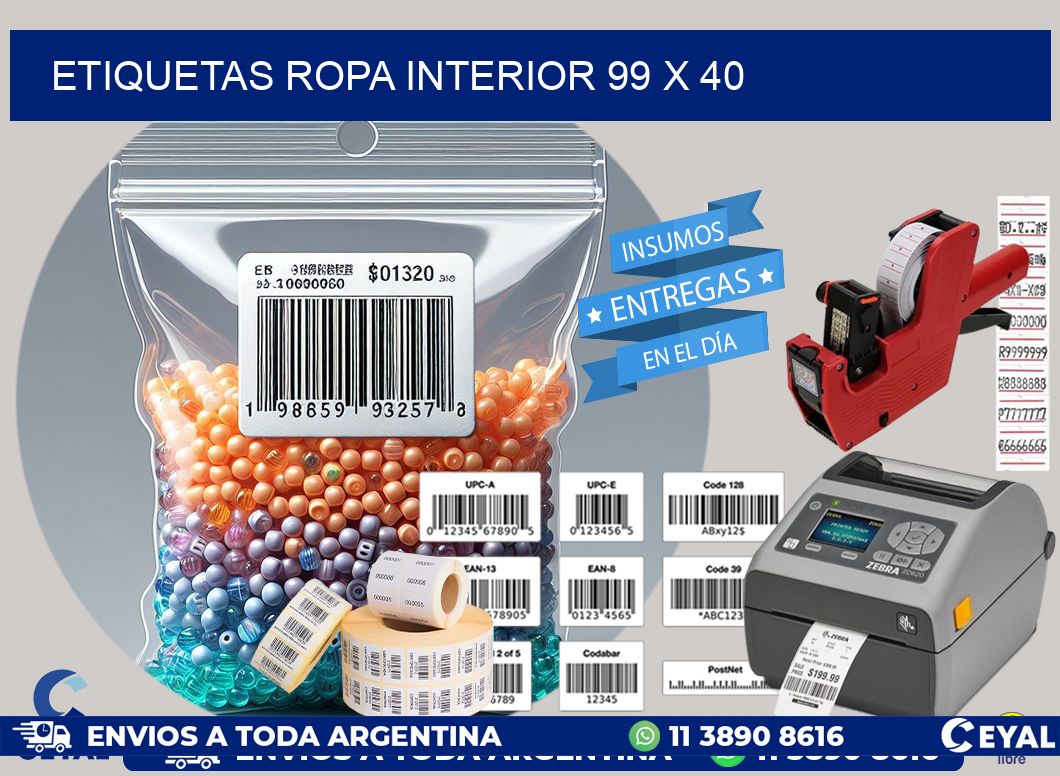 ETIQUETAS ROPA INTERIOR 99 x 40