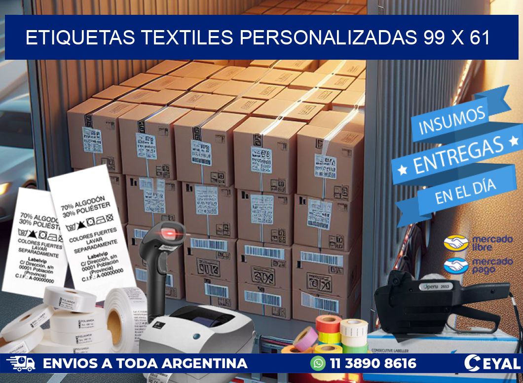 ETIQUETAS TEXTILES PERSONALIZADAS 99 x 61