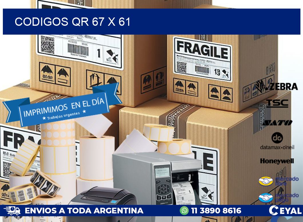CODIGOS QR 67 x 61
