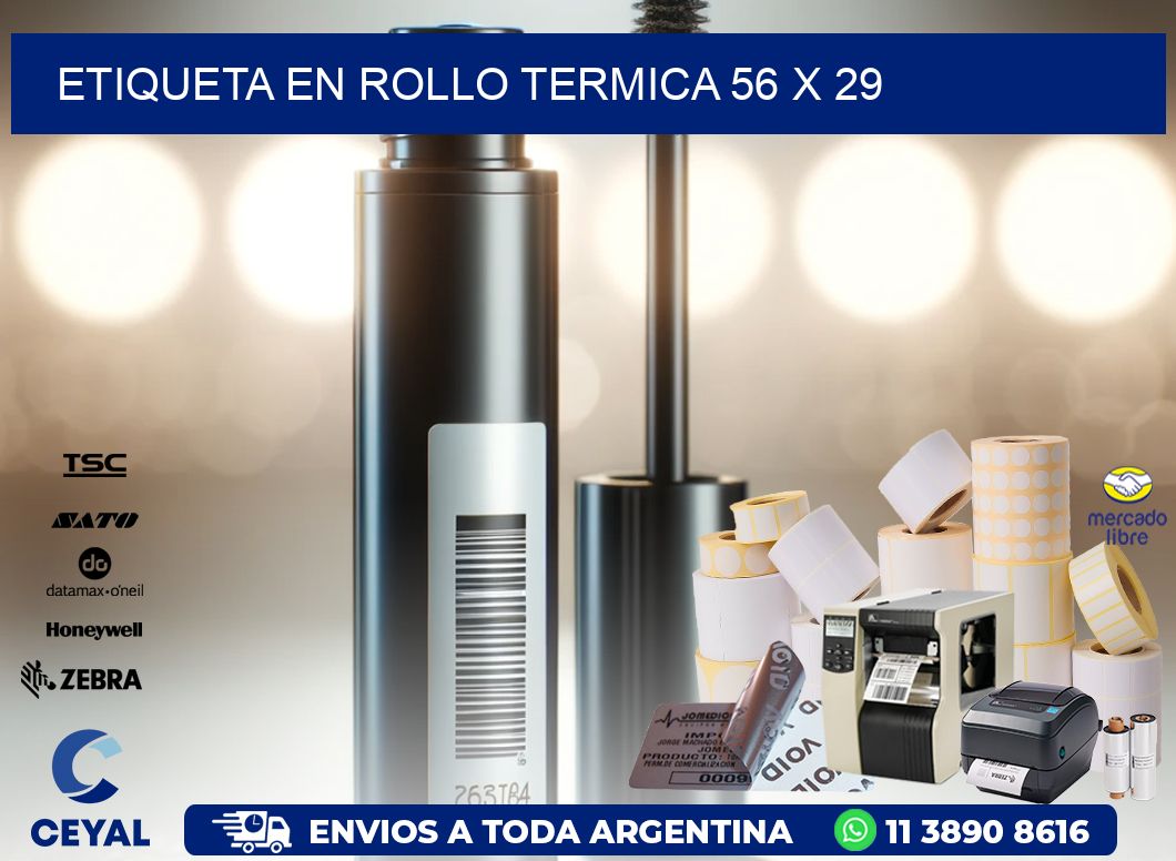 ETIQUETA EN ROLLO TERMICA 56 x 29